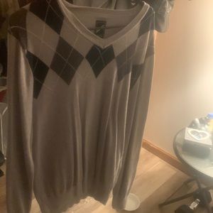 Daniel Hechter Long Sleeve Argyle Sweatshirt